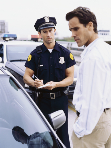 man stopped by police